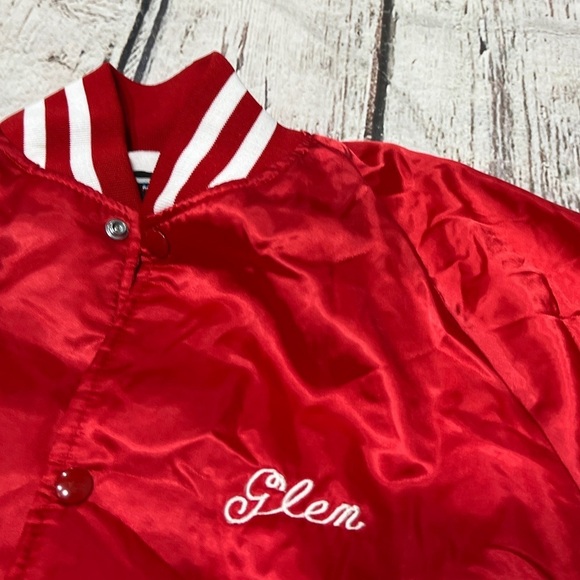 Vintage Jarent Int JSM 1988 Softball Champions Bomber Lightweight Coat Jacket - Picture 4 of 6